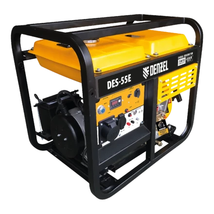 Генератор дизельный DES-55E 5.5 кВт 230 В 11 л электростартер Denzel 94414 купить в Перми