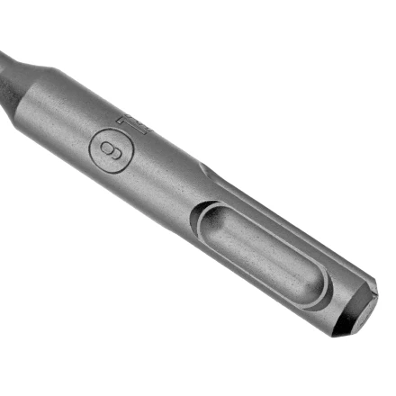 Бур по бетону Denzel, 6 x 110 мм, двойная спираль, три пылеотводящие кромки, 705005 купить в Перми