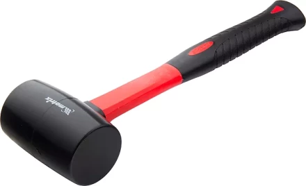 Киянка резиновая, 225 г, черная резина, фибергласовая рукоятка MATRIX 11175 купить в Перми