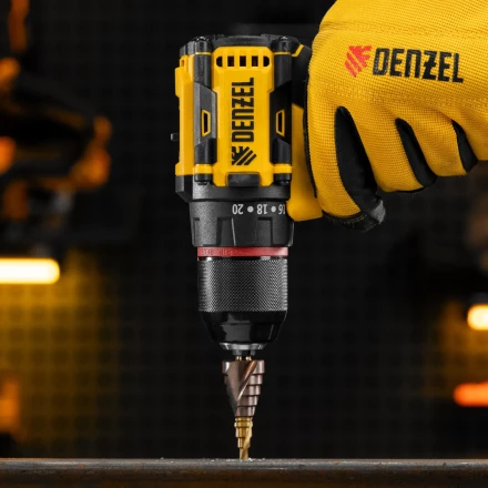 Сверло ступенчатое Denzel 723613, 4-6-8-10-12-14-16-18-20 мм, Р6М5К5, 6-гр. хвостовик купить в Перми