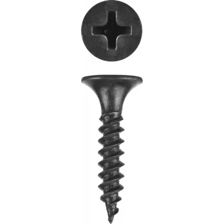 Саморезы фосфатированные с мелкой резьбой, гипсокартон-металл, ЗУБР 300015-35-032, PH2, 3,5 x 32 мм, 1500 шт 300015-35-032 купить в Перми