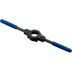 Плашкодержатель ЗУБР "ПРОФЕССИОНАЛ" со стопорными винтами, сталь 45, посадочный диаметр - 25 мм, высота -9 мм, общая длина - 224 мм 28150-25