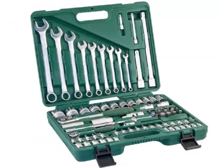 Набор головок торцевых 1/2&quot;DR 14-32мм  1/4&quot;DR 4-14мм 82предмета Jonnesway S04Н52482S 47399 купить в Перми