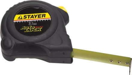 Рулетка STAYER &quot;MASTER&quot; &quot;AUTOLOCK&quot;, корпус с резиновым напылением, автостоп, 3мх16мм 2-34126-03-16_z01 купить в Перми