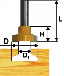 Фреза паз конструкционная ф254мм Т-обр хв 12мм 10517