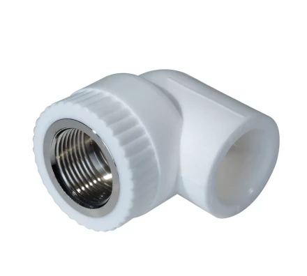 Уголок комб. PP-R ВР 25мм х 1/2 белый (50/150) 45372 купить в Перми