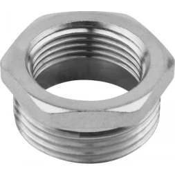 Футорка ЗУБР "ЭКСПЕРТ", никелированная латунь, 1/2" х 3/8" 51281-1/2-3/8