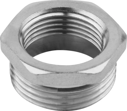 Футорка ЗУБР &quot;ЭКСПЕРТ&quot;, никелированная латунь, 1/2&quot; х 3/8&quot; 51281-1/2-3/8 купить в Перми