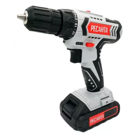 Дрель-шуруповерт аккумуляторная Ресанта ДА-18-2ЛК 75/14/5 купить в Перми