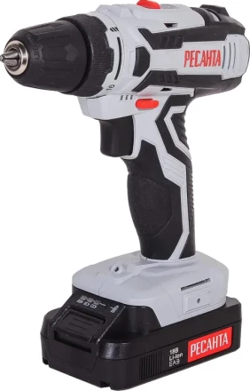 Дрель-шуруповерт аккумуляторная Ресанта ДА-18-2ЛК 75/14/5 купить в Перми