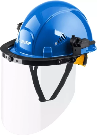 ЗУБР ЗАСЛОН, экран 220 х 385 мм, поликарбон 2 мм, защитный лицевой щиток для крепления на каске, Профессионал (110853) купить в Перми