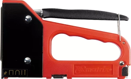 Степлер мебельный 4-функциональный пластиковый тип скобы:53 28 300 500 6-14 мм MATRIX MASTER 40905 купить в Перми