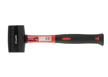 Киянка резиновая, 450 г, черная резина, фибергласовая рукоятка MATRIX 11185 купить в Перми