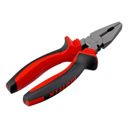 Плоскогубцы комбинированные Matrix, 180 мм, хром-ванадий, двухкомпонентные рукоятки, 17091 купить в Перми