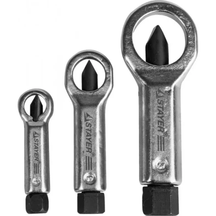 Набор STAYER Съемники стальные, для прикипевших гаек, 3шт 43213-H3 купить в Перми