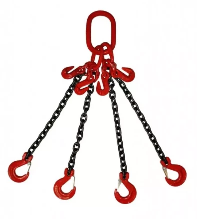 Строп цепной TOR 4СЦ г/п 11,2 т 9,0 м с укорачивающими крюками 1014629 купить в Перми