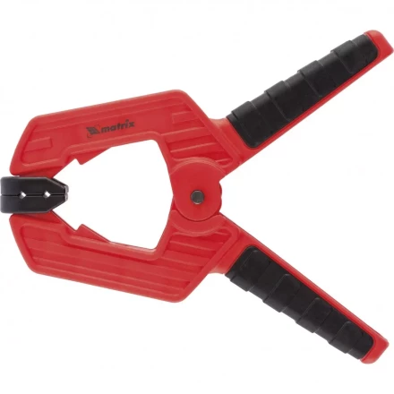 Струбцина клещеобразная 2 усиленная пластиковый корпус двухкомпонентные рукоятки 50 мм Matrix 20792 купить в Перми