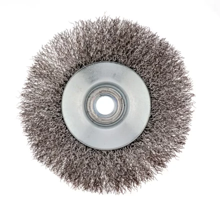 Щетка для УШМ 115 мм М14 тарелка витая проволока Сибртех 746127 купить в Перми