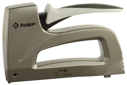 Степлер ЗУБР кабельный цельнометаллический корпус, тип 28, 9-11мм, диаметр кабеля 4,5мм 31579 купить в Перми