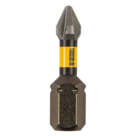 Бита IMPACT, PH1x25 мм, лазерная обработка шлица, сталь S2, 10 шт., Е 6,3 Denzel 11684 купить в Перми