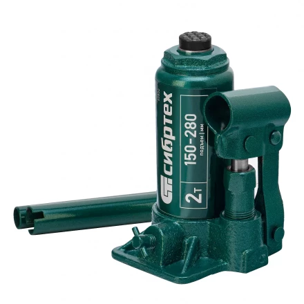 Домкрат гидравлический бутылочный Сибртех 50800, 2 т, 150-280 мм купить в Перми