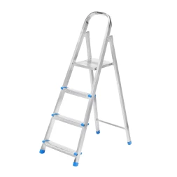 Стремянка Сибртех 97836, 4 ступени, стальная, оцинкованная