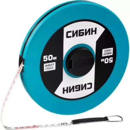Мерная лента СИБИН фиберглассовая, 50м 34154-50 купить в Перми