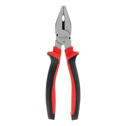 Плоскогубцы комбинированные Matrix, 200 мм, хром-ванадий, двухкомпонентные рукоятки, 17092 купить в Перми