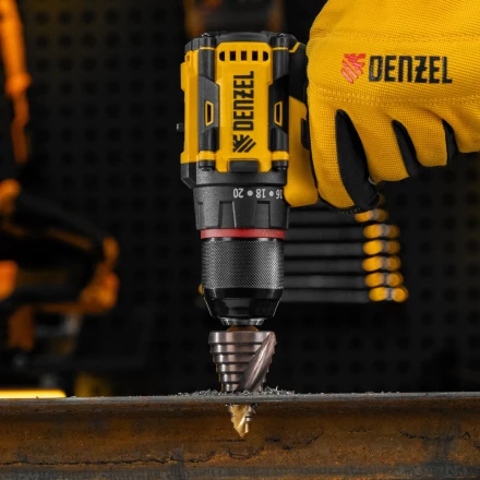 Сверло ступенчатое Denzel 723615, 9-12-15-18-21-24-27-30-33-36 мм, Р6М5К5, 6-гр. хвостовик купить в Перми