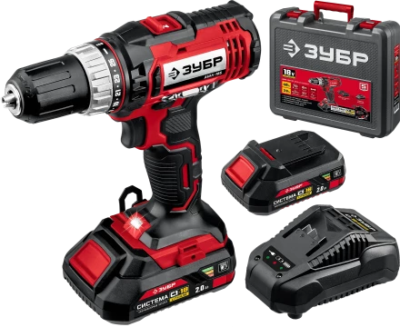 Дрель-шуруповерт, 2 АКБ С1-18 (2 Ач), в кейсе ДШЛ-185-22 серия «МАСТЕР» купить в Перми