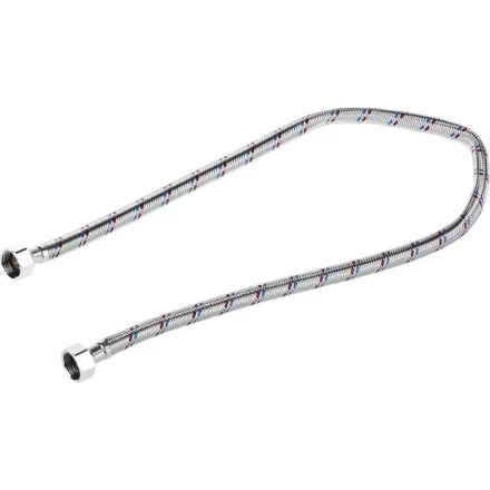 Подводка гибкая ЗУБР для воды, оплетка из нержавеющей стали, г/г 1/2&quot; - 0,8м 51005-G/G-080 купить в Перми