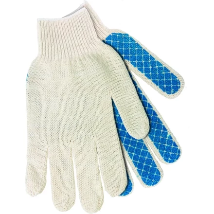 Перчатки х/б, ПВХ шахматный облив  Россия 67713 купить в Перми