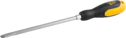 Отвертка JCB, хромомолибденовая сталь S2, двухкомпонентная рукоятка, магнитный наконечник, SL 8х200мм JSD018 купить в Перми