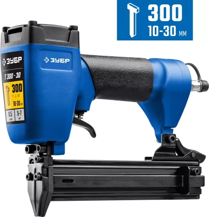 ЗУБР Т300-30 пневматический нейлер для гвоздей 18Ga, тип 300 (10-30 мм), Профессионал (31932) купить в Перми