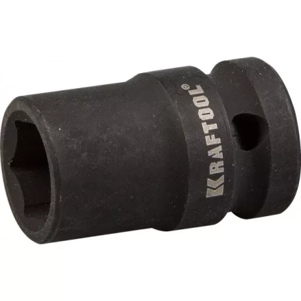Торцовая головка KRAFTOOL &quot;INDUSTRIE QUALITAT&quot; ударная (1/2&quot;), FLANK, Cr-Mo, фосфатированная, 13 мм 27940-13_z01 купить в Перми