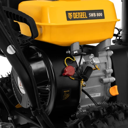 Гибридная снегоуборочная машина с функц. подметания SWB-800, 212 сс, руч. старт, 2 насадки// Denzel 97662 купить в Перми