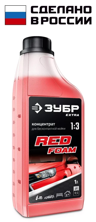 ЗУБР 1 л, шампунь для минимоек универсальный, EXTRA (70650-1) купить в Перми