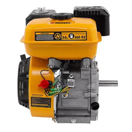 Двигатель бензиновый Denzel RX-17K, 7 л.с., 212 см3, горизонтальный вал шпонка 19 мм 95101 купить в Перми
