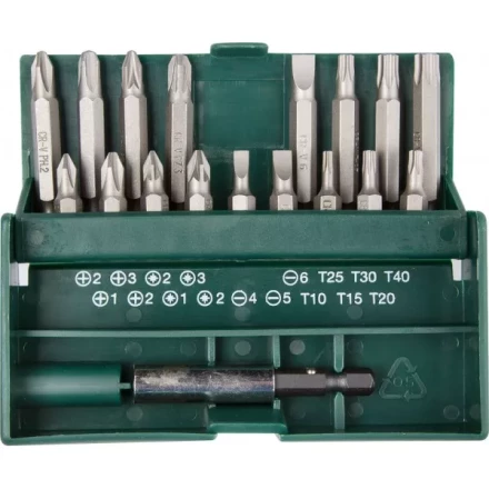 Набор бит &quot;EXPERT&quot;, KRAFTOOL 26131-H18, с магнитным адаптером в бит-боксе, 18 предметов 26131-H18 купить в Перми