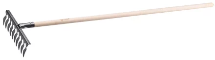 Грабли ЗУБР садовые с черенком, 10 витых зубцов 4-39581-10 купить в Перми