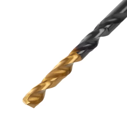 Сверло по металлу, 4 мм, HSS-Tin, Golden Tip, 10 шт. Denzel 717209 купить в Перми