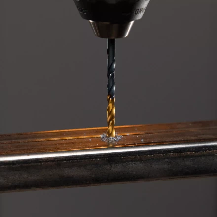 Сверло по металлу, 4 мм, HSS-Tin, Golden Tip, 10 шт. Denzel 717209 купить в Перми