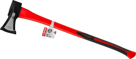 Топор- колун ЗУБР &quot;МАСТЕР&quot; кованый с двухкомпонентной фиберглассовой рукояткой, &quot;ушастый&quot;, 2кг/880мм 20616-20 купить в Перми