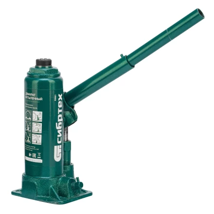 Домкрат гидравлический бутылочный Сибртех 50801, 3 т, 180-320 мм купить в Перми