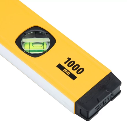 Уровень алюминиевый Denzel, магнит, фрезерованный, 3 глазка (1 зеркал.), 0,5 мм/м, 1000 мм, 33693 купить в Перми