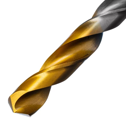 Сверло спиральное по металлу Denzel, 11 х 195 мм, Р6М5, Golden Tip, удлиненное 718264 купить в Перми
