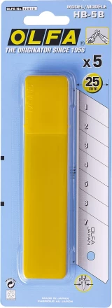 Лезвие OLFA сегментированное, 25х126х0,7мм, 5шт OL-HB-5B купить в Перми