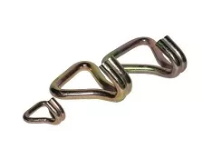 Крюки J-образные двойные для стяжных ремней р-н 5 тонн лента 50 мм сталь купить в Перми