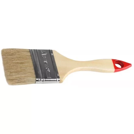 Кисть плоская STAYER &quot;UNIVERSAL-STANDARD&quot;, светлая натуральная щетина, деревянная ручка, 63мм 0101-063 купить в Перми