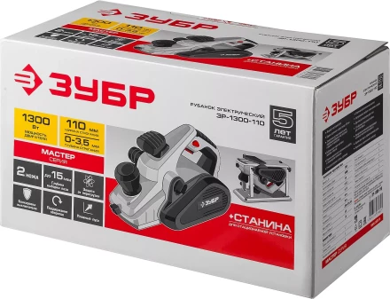 Рубанок электрический + станина ЗР-1300-110 серия МАСТЕР купить в Перми